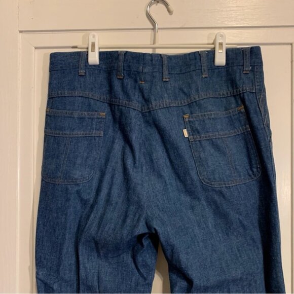 Vintage Levi's Panatela Blue Denim 3 Piece Suit Set (Sports Coat, Vest & Jeans) - Picture 10 of 16